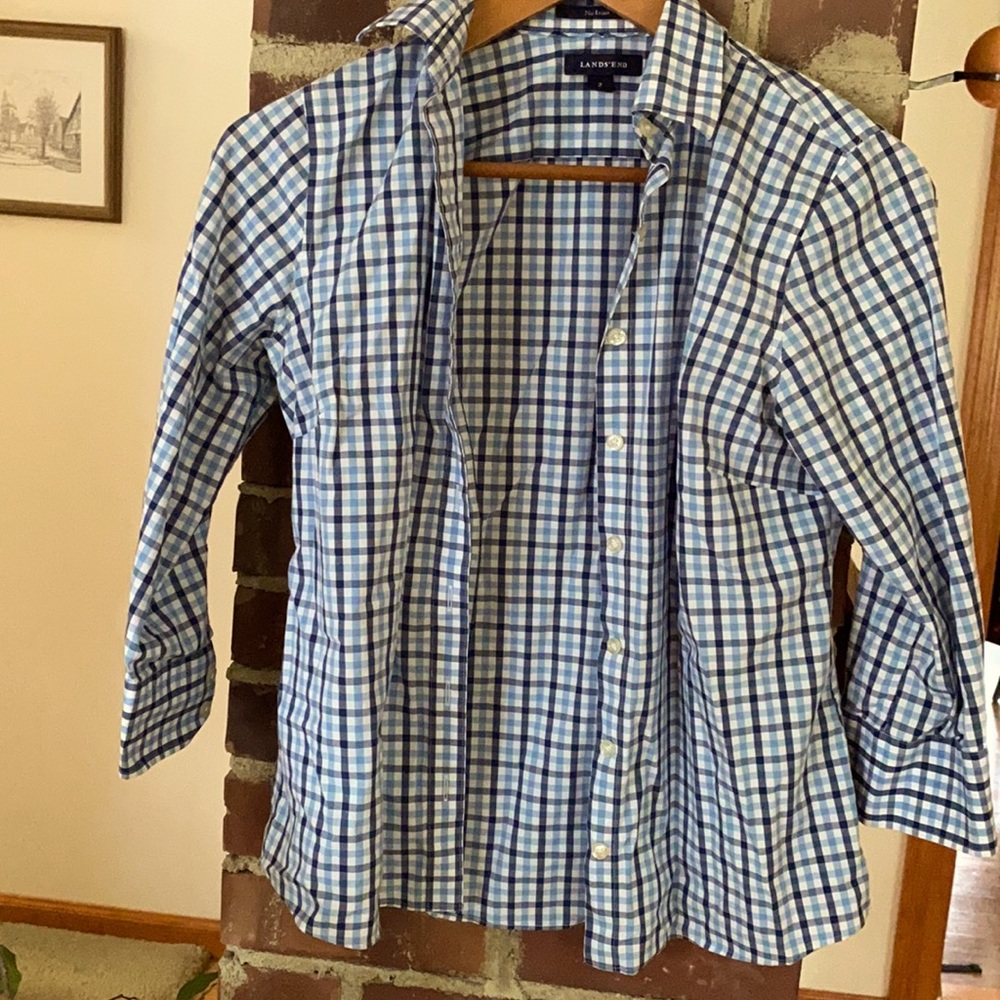 Plaid no iron shirt
